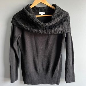 New York and Company Black Sparkle Turtle neck sweater